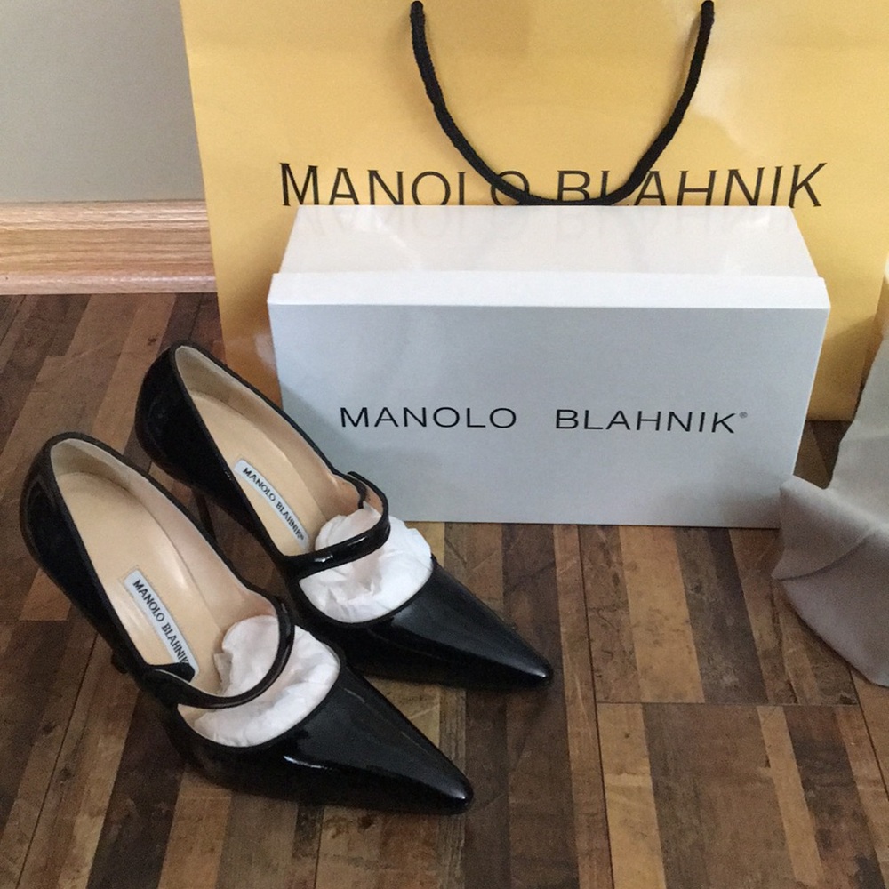 Manolo Blahnik Patent Leather Mary Janes